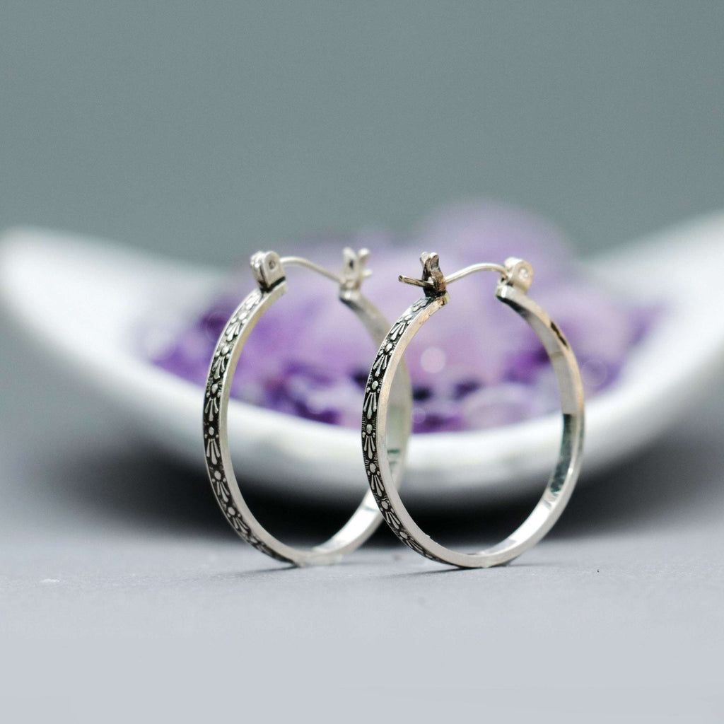 Sterling Silver Comet Hoop Earrings | Moonkist Designs