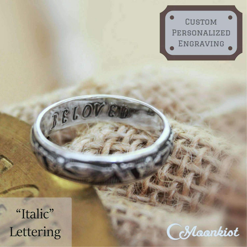 Personalized Inside Ring Engraving - For Engagement Rings, Wedding Rings, Promise Rings, and Gifts - Add-On for Engraving Only