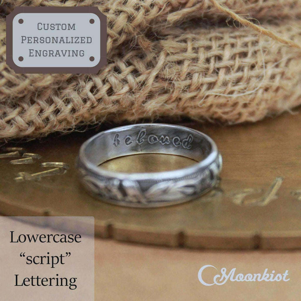Personalized Inside Ring Engraving - For Engagement Rings, Wedding Rings, Promise Rings, and Gifts - Add-On for Engraving Only