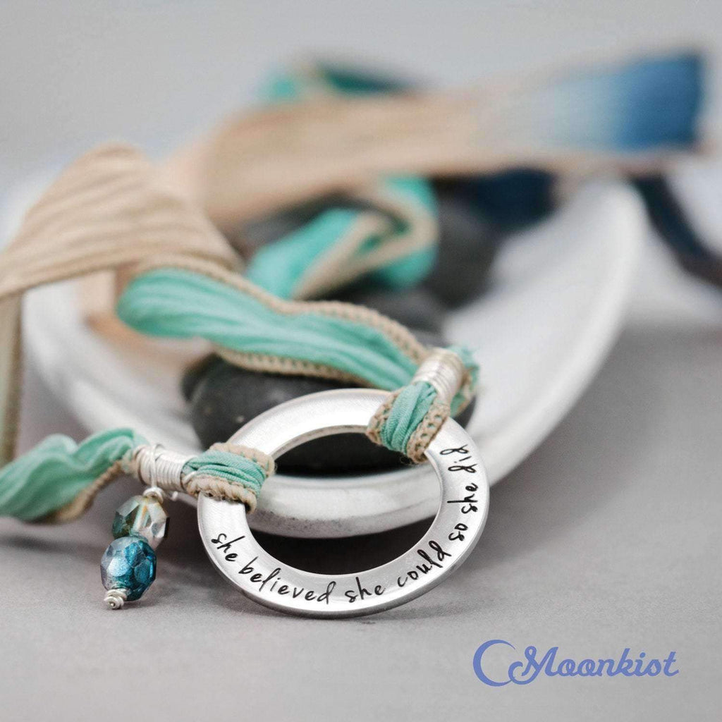 She Believed She Could So She Did - Inspirational Wrap Bracelet | Moonkist Designs