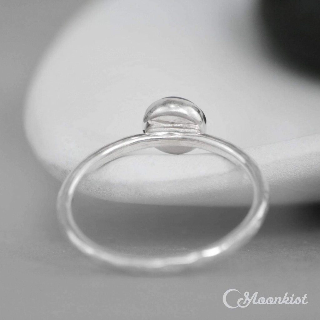 Simple Amethyst Gemstone Stacking Ring | Moonkist Designs